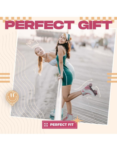 Patines Cuádruples Apollo Retro Ajustables para Mujeres