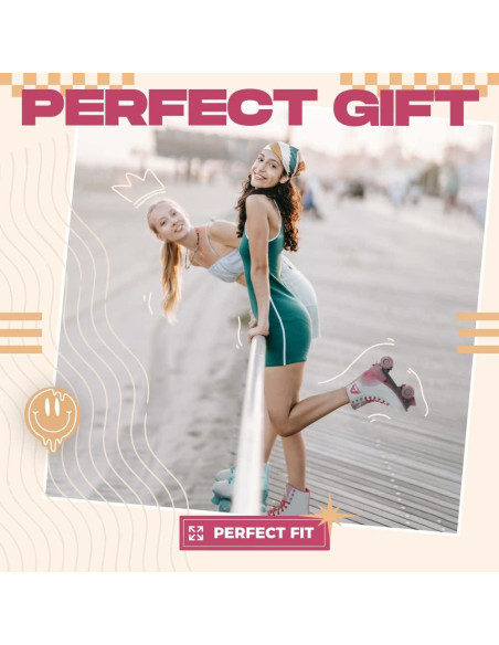 Patines Cuádruples Apollo Retro Ajustables para Mujeres