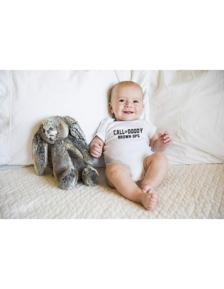 Body Divertido para Bebé Funnwear 6 Meses Blanco