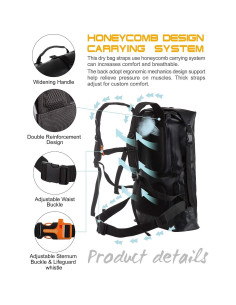 Mochila Impermeable IDRYBAG 20L/30L/40L para Aventura 2