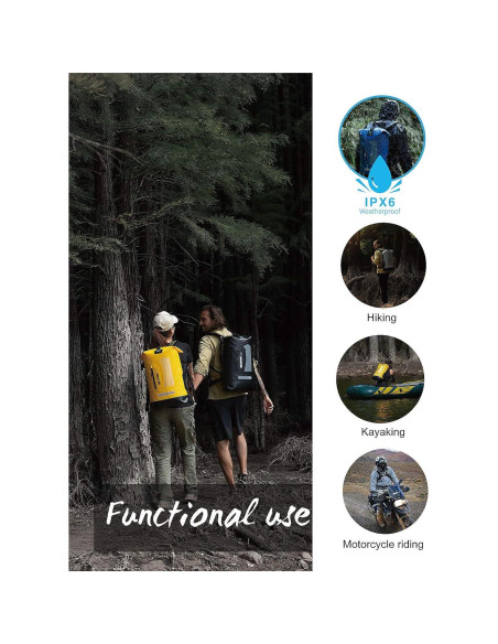 Mochila Impermeable IDRYBAG 20L/30L/40L para Aventura