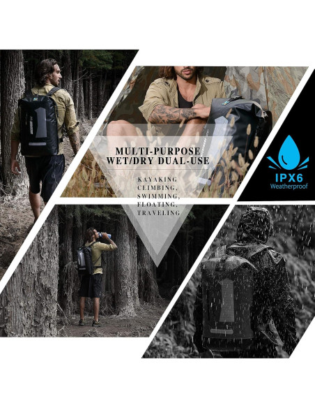 Mochila Impermeable IDRYBAG 20L/30L/40L para Aventura