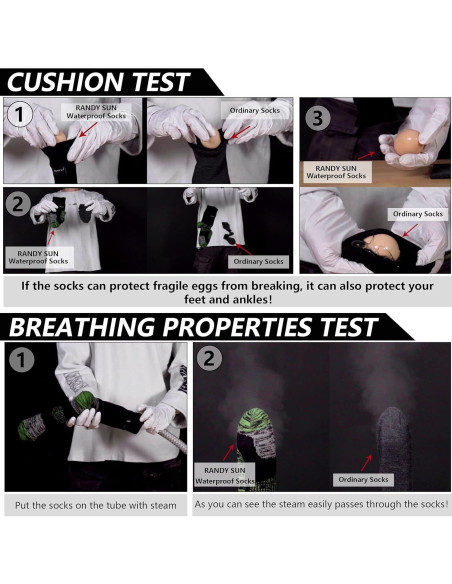 Calcetines Impermeables RANDY SUN Unisex para Senderismo