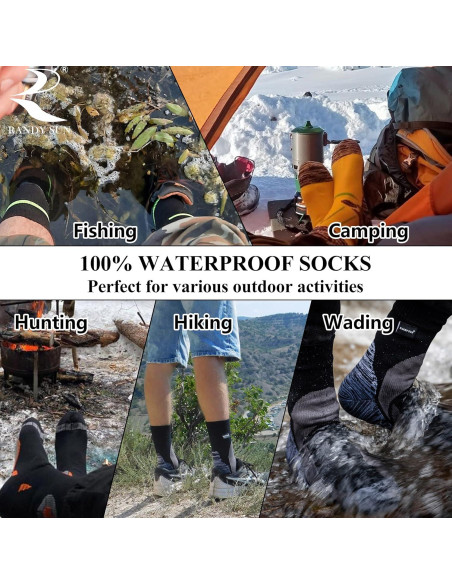 Calcetines Impermeables RANDY SUN Unisex para Senderismo