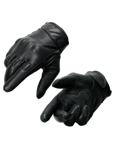 Guantes de Moto Milwaukee Leather MG7521 Cuero Negro Acolchados