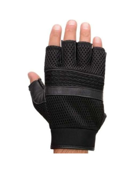 Guantes de Moto Milwaukee MG7504 Cuero Negro con Gel