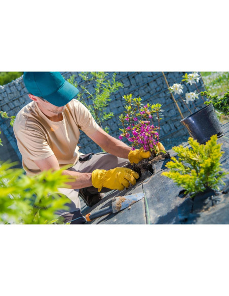 Guantes de trabajo DULFINE de cuero para jardinería