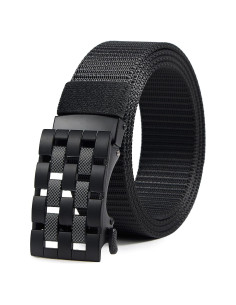 Cinturón Ratchet Nylon Ajustable Hombre 71-86 cm Negro