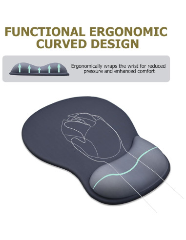 Alfombrilla de Ratón Ergonómica NEENALO con Reposamuñecas