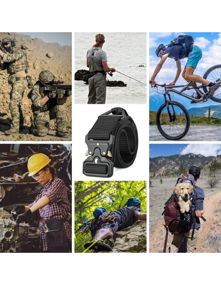 Cinturón Táctico DEYACE 3.8 cm Unisex Nylon Resistente