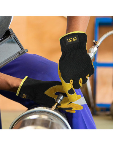 Guantes de Jardinería Handlandy de Cuero para Hombre - Grande