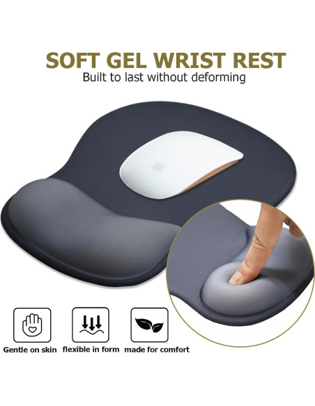 Alfombrilla de Ratón Ergonómica NEENALO con Reposamuñecas