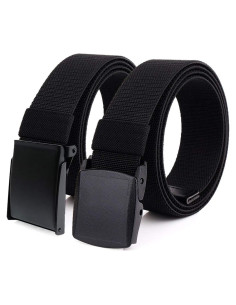 Cinturón Elástico Nylon Táctico Ajustable para Hombres