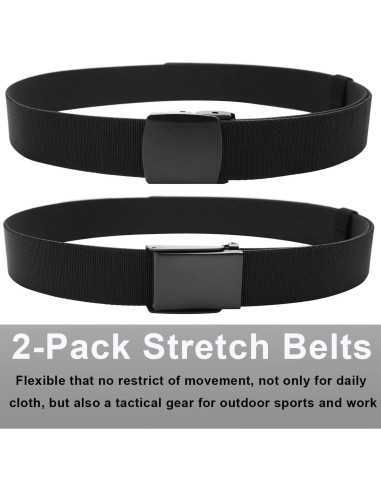 Cinturón Elástico Nylon Táctico Ajustable para Hombres