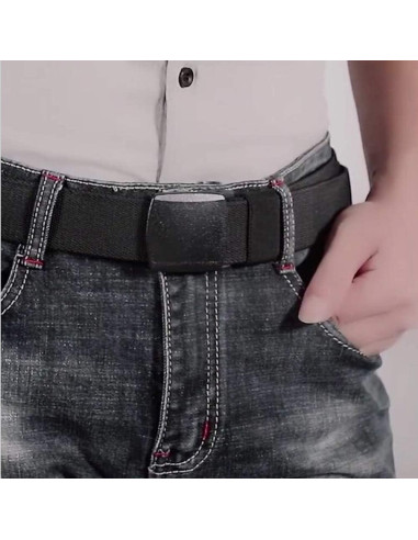 Cinturón Elástico Nylon Táctico Ajustable para Hombres