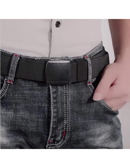 Cinturón Elástico Nylon Táctico Ajustable para Hombres
