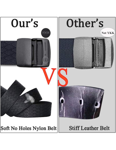 Cinturón Táctico Nylon WYuZe 2 Piezas Ajustable 3.81 cm