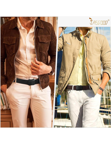 Cinturón Táctico Militar JASGOOD Nylon Elástico Negro 127 cm