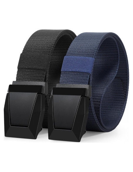 Cinturón Táctico Nylon WERFORU 2 Pack Ajustable 50 cm