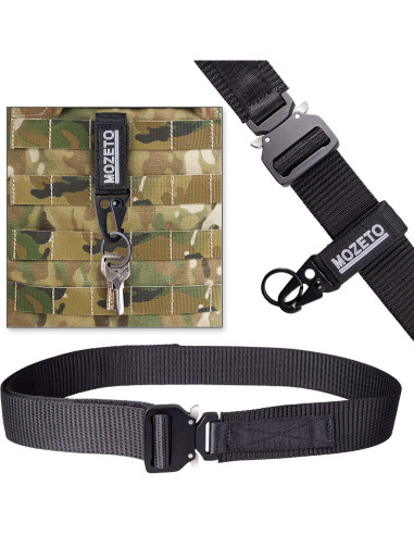 Cinturón Táctico MOZETO para Hombres 3.81 cm Nylon EDC