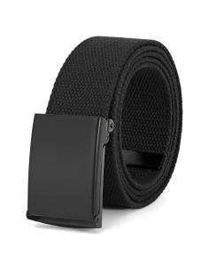 Cinturón de Lona WHIPPY Ajustable Negro para Hombre