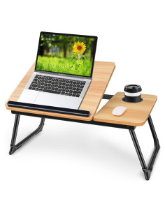 Escritorio Ajustable Plegable EYdoter para Laptop en Cama