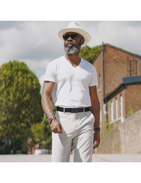 Cinturón de Lona WHIPPY Ajustable Negro para Hombre