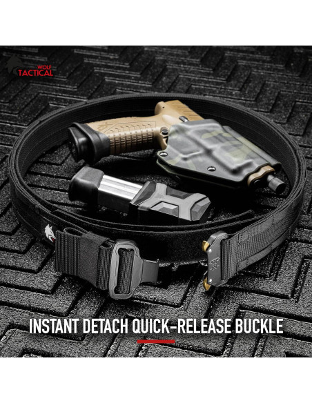 Cinturón Táctico Molle WOLF Verde Oliva 4.45 cm Ajustable