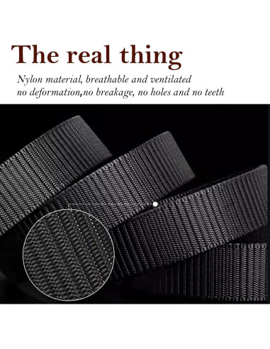 Cinturón Táctico Militar Coobbar Ajustable Nylon 3 Paquetes