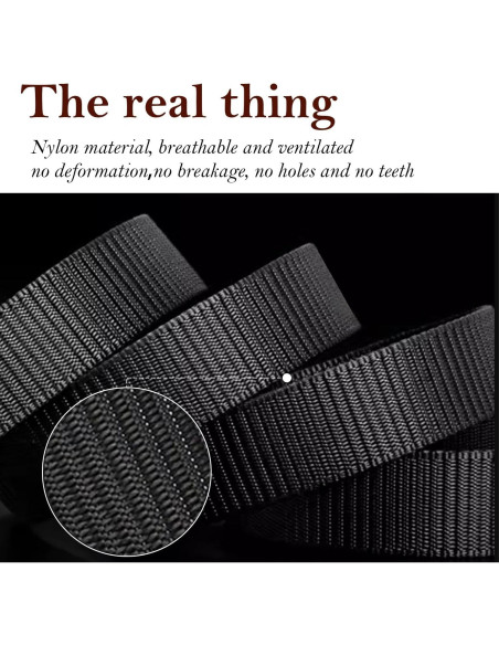 Cinturón Táctico Militar Coobbar Ajustable Nylon 3 Paquetes