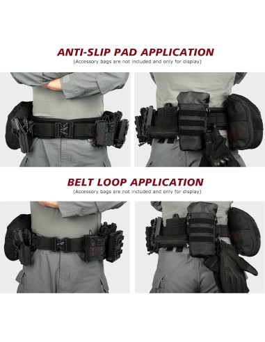 Cinturón Táctico YAKEDA - Nylon Acolchado Ajustable 73-114 cm