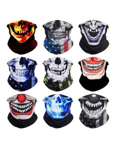 Bufanda Multifuncional 100% Microfibra Calavera 9pcs