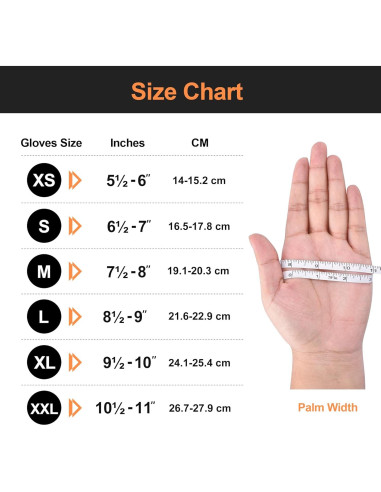 Guantes de Nitrilo TitanFlex Thor Grip Naranja 8-mil 100 Pzas