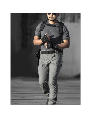 Cinturón Elástico para Hombres BT3 Gris 3,81 cm Ajustable