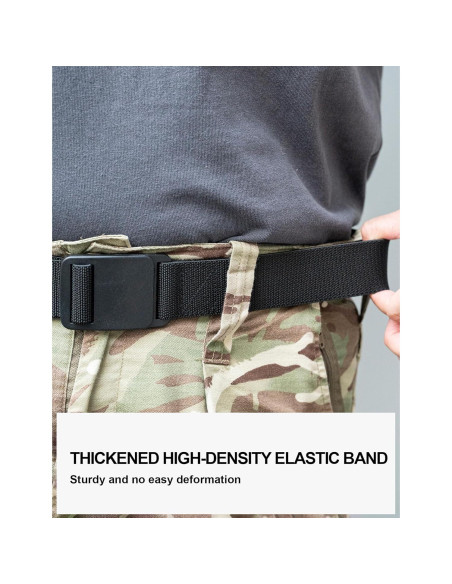 Cinturón Elástico para Hombres BT3 Gris 3,81 cm Ajustable