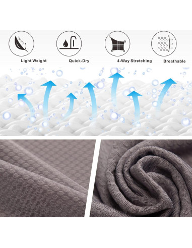 Capa Base Sin Mangas bpbtti para Ciclismo y Correr - Gris