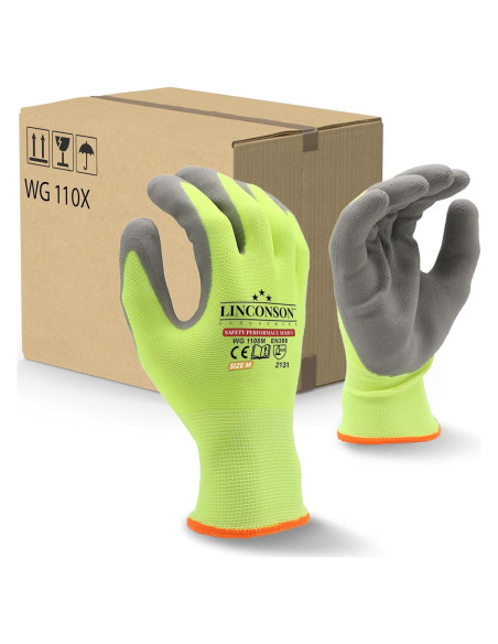 Guantes de Trabajo Linconson Wg110x 12 Piezas Verde