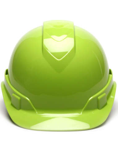 Casco duro Pyramex HP44131V verde alto visible