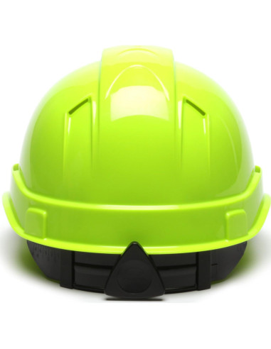 Casco duro Pyramex HP44131V verde alto visible