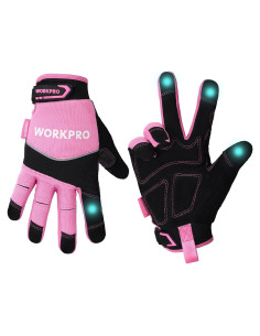 Guantes de Trabajo WORKPRO Táctiles Antideslizantes Rosa