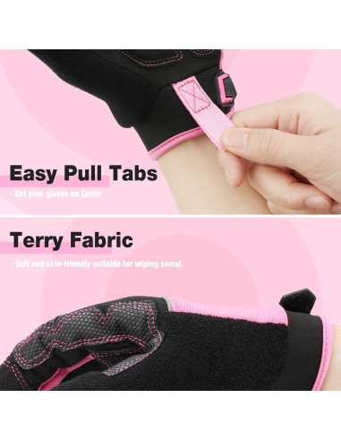 Guantes de Trabajo WORKPRO Táctiles Antideslizantes Rosa