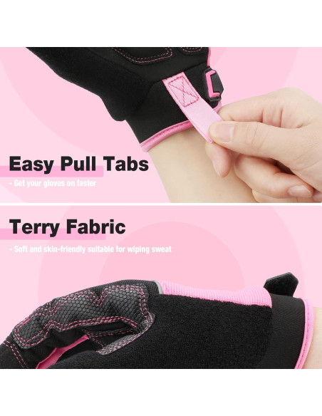 Guantes de Trabajo WORKPRO Táctiles Antideslizantes Rosa