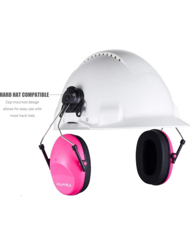 Auriculares de Protección Auditiva Marca X - Rosa - Ajustables