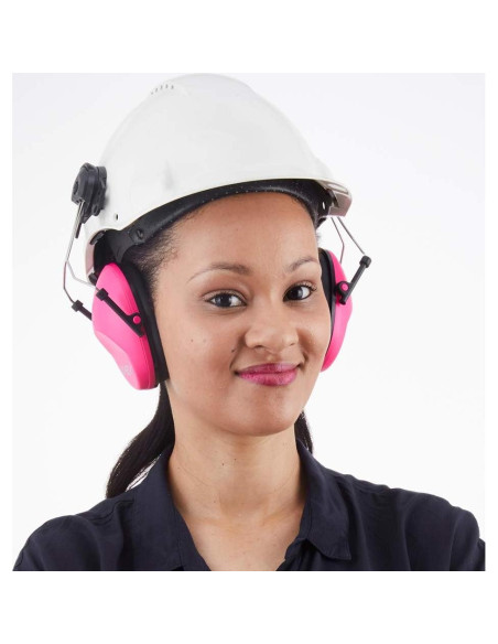 Auriculares de Protección Auditiva Marca X - Rosa - Ajustables
