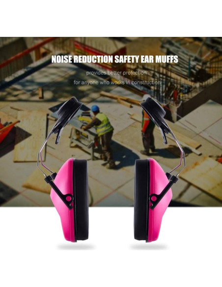 Auriculares de Protección Auditiva Marca X - Rosa - Ajustables