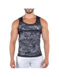 Chaleco de Compresión Kewlioo para Hombre - Sauna Gris Camo 2