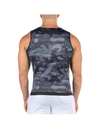 Chaleco de Compresión Kewlioo para Hombre - Sauna Gris Camo