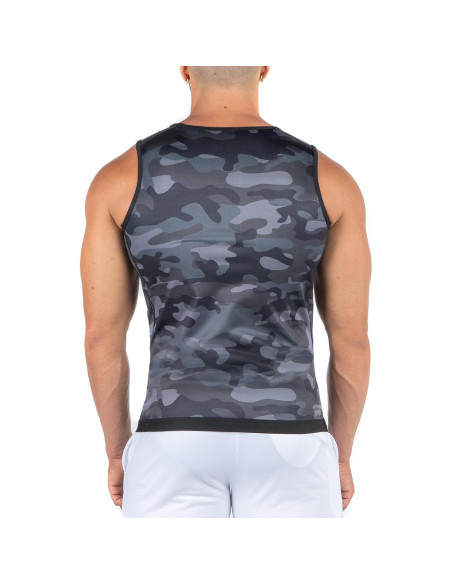 Chaleco de Compresión Kewlioo para Hombre - Sauna Gris Camo
