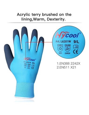 Guantes Impermeables DS Safety para Invierno Talla Mediana