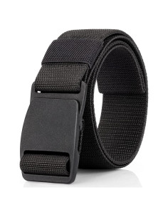 Cinturón Elástico para Hombres Táctico Negro Ajustable